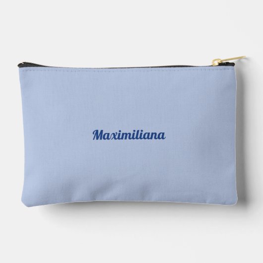 Blauw - massief klein accessoire zakje etui (Achterkant)