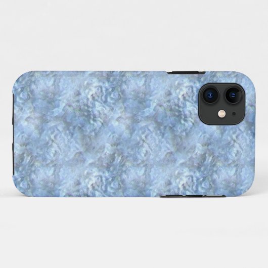 blauw matglas Case-Mate iPhone case (Achterkant (horizontaal))