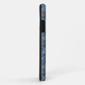 Blauw matglas donker Case-Mate iPhone case (Achterkant/rechts)