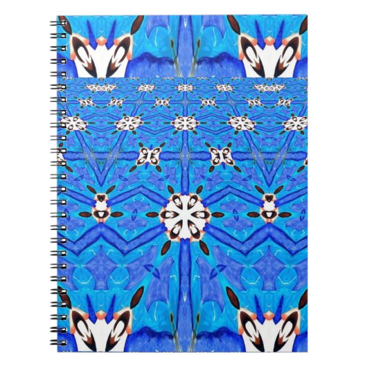 blauw matrix raster notitieboek (Voorkant)