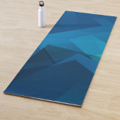 blauw matrixpatroon yogamat