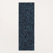 blauw matrixpatroon yogamat (Achterkant)