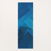 blauw matrixpatroon yogamat (Achterkant)