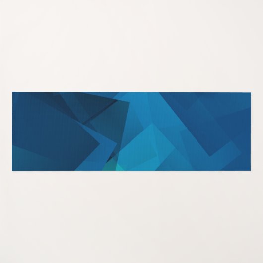 blauw matrixpatroon yogamat (Voorkant (horizontaal))