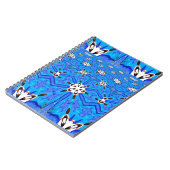 blauw matrixraster notitieboek (Linkerzijde)