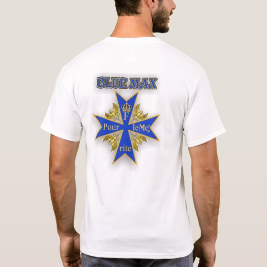 Blauw Max T-shirt (Achterkant)