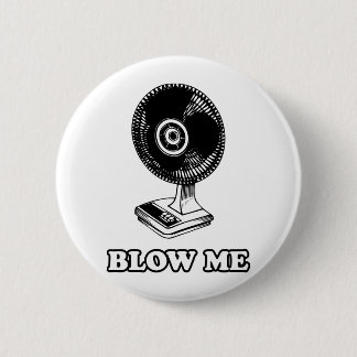 BLAUW ME RONDE BUTTON 5,7 CM