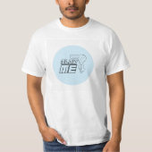 BLAUW ME T-SHIRT (Voorkant)