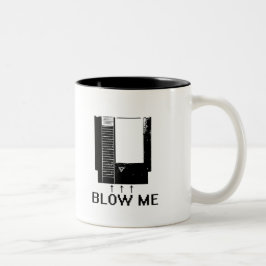 BLAUW ME TWEEKLEURIGE KOFFIEMOK