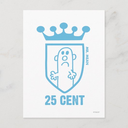 Blauw: Mean Crest & Crown Briefkaart (Voorkant)