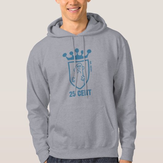 Blauw: Mean Crest & Crown Hoodie (Voorkant)