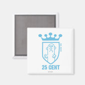 Blauw: Mean Crest & Crown Magneet (Voorkant / Achterkant)