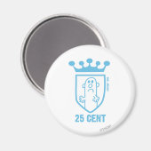 Blauw: Mean Crest & Crown Magneet (Voorkant / Achterkant)
