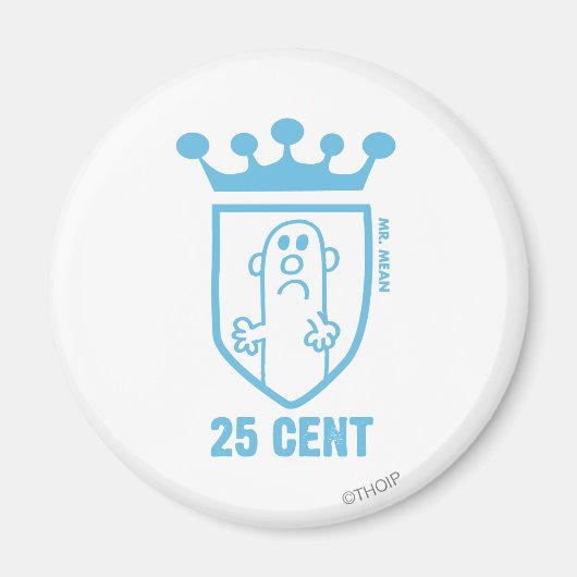 Blauw: Mean Crest & Crown Magneet (Voorkant)