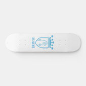Blauw: Mean Crest & Crown Persoonlijk Skateboard (Horizontaal)