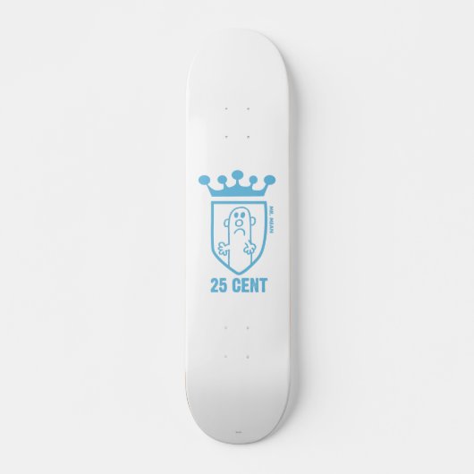 Blauw: Mean Crest & Crown Persoonlijk Skateboard (Voorkant)