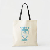 Blauw: Mean Crest & Crown Tote Bag (Voorkant)