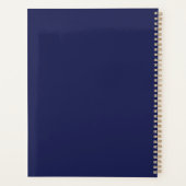 Blauw medisch klembord met stethoscoop planner (Achterkant)