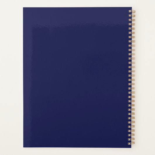 Blauw medisch klembord met stethoscoop planner (Achterkant)