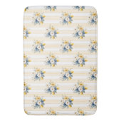 Blauw Mediterraan Citroen Patroon Badmat (Voorkant Verticaal)