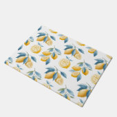 Blauw Mediterraan Citroen Patroon Deurmat (Schuin)