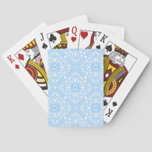 Blauw mediterraan Italiaans tegel decoratief patro Pokerkaarten