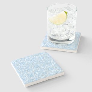Blauw mediterraan Italiaans tegel decoratief patro Stenen Onderzetter