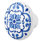 Blauw Mediterraan  Keramische Knop (Rechts)