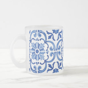 Blauw Mediterraan Matglas Koffiemok