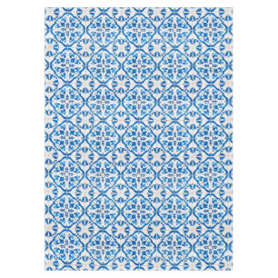Blauw Mediterraan Tegel Patroon – Elegante Azulejo Tafelkleed