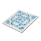 Blauw Mediterraan Toscane Tegeltje (Zijkant)