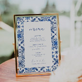 Blauw Mediterraans citrus bruiloft menu