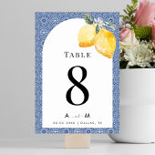 Blauw Mediterraans Tegel Italiaans Citroenen Bruil Kaart