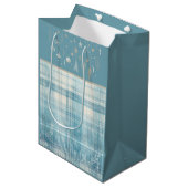 Blauw Medium Cadeauzakje (Voorkant Gekanteld)