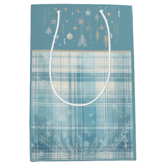 Blauw Medium Cadeauzakje (Voorkant)