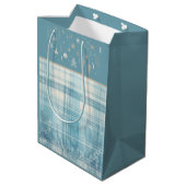 Blauw Medium Cadeauzakje (Achterkant Gekanteld)