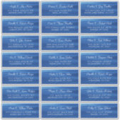 Blauw meer Adresetiketten voor individueel huwelij Sticker (Voorkant)