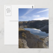 blauw meer briefkaart (Voorkant / Achterkant)