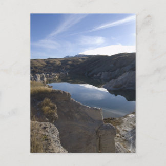 blauw meer briefkaart