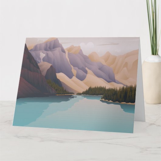 Blauw meer kaart (Voorkant)