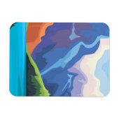 Blauw meer magneet (Horizontaal)