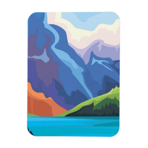 Blauw meer magneet