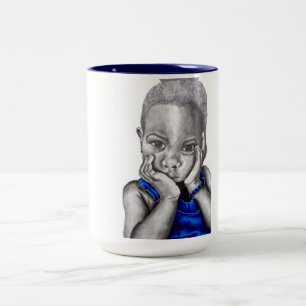 Blauw meisje 2 - Mok