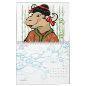 Blauw Meisje Grafiek Azië Kalender 2013 (Jan 2026)