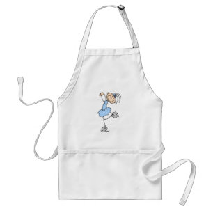 Blauw Meisje Kunstschaatsshirt en Cadeaus Standaard Schort