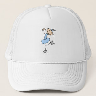 Blauw Meisje Kunstschaatsshirt en Cadeaus Trucker Pet