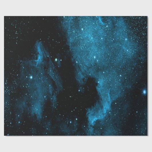 Blauw melkpapier cadeaupapier (Vlak)