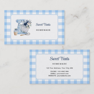 Blauw Mengpaneel Homebakery Visitekaartje