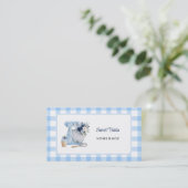Blauw Mengpaneel Homebakery Visitekaartje (Staand voorkant)