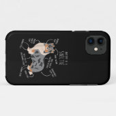 Blauw Merle Sheltie Shetland Sheepdog Anatomie, Le Case-Mate iPhone Case (Achterkant (horizontaal))